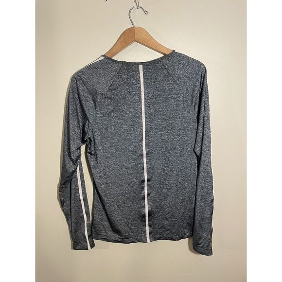 Nike Pro‎ Hypercool Long Sleeve Top Size Large Athleisure Mesh Sheer Grey AT4539 - Picture 2 of 8